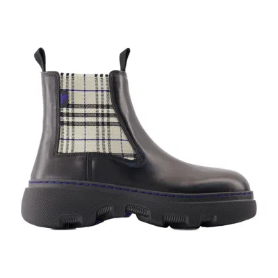 BURBERRY BURBERRY CREEPER CHELSEA LOW ANKLE BOOTS