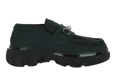 Pre-owned Burberry Creeper Clamp Loafers (women's) Sneakers In Green