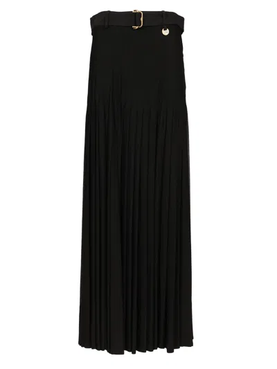 Burberry Crepe Jersey Maxi Skirt Skirts Black