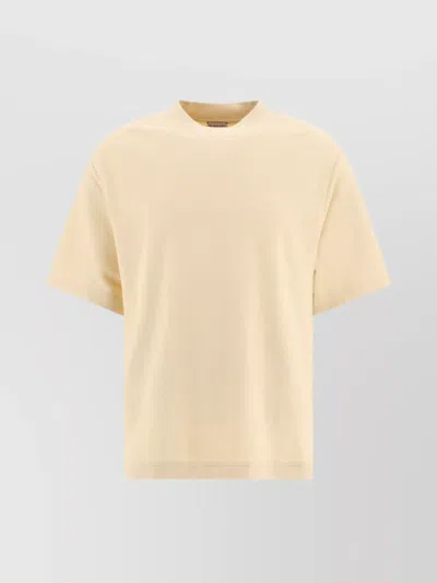 Burberry Crew Neck Graphic Print T-shirts In Neutral