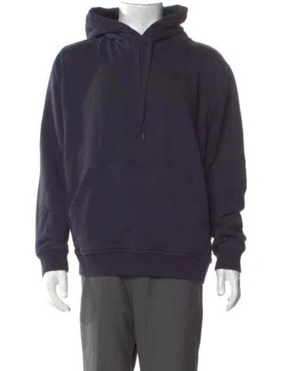 Pre-owned Burberry Crew Neck Long Sleeve Hoodie In Blue