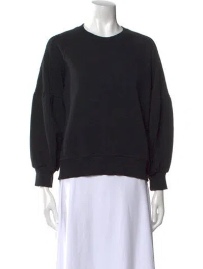 Pre-owned Burberry Crew Neck Long Sleeve Sweatshirt In Black