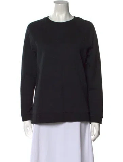 Pre-owned Burberry Crew Neck Long Sleeve Sweatshirt In Black