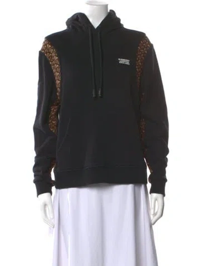 Pre-owned Burberry Crew Neck Long Sleeve Sweatshirt In Black
