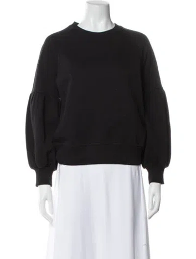Pre-owned Burberry Crew Neck Long Sleeve Sweatshirt In Black