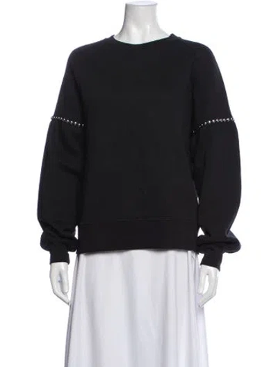 Pre-owned Burberry Crew Neck Long Sleeve Sweatshirt In Black