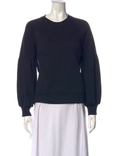 Pre-owned Burberry Crew Neck Long Sleeve Sweatshirt In Black