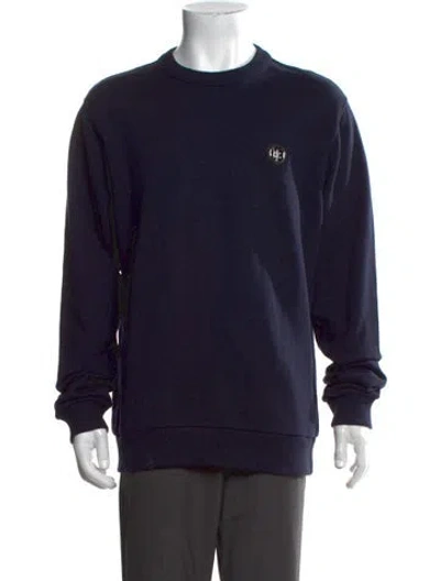 Pre-owned Burberry Crew Neck Long Sleeve Sweatshirt In Black
