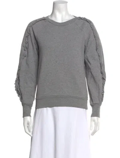 Pre-owned Burberry Crew Neck Long Sleeve Sweatshirt In Grey