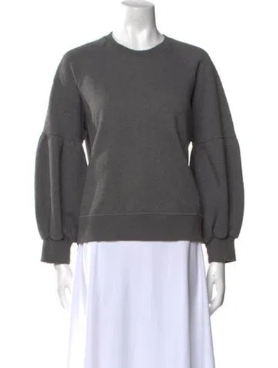 Pre-owned Burberry Crew Neck Long Sleeve Sweatshirt In Grey