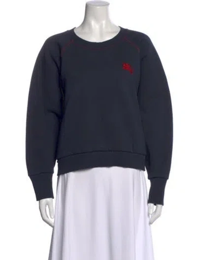Pre-owned Burberry Crew Neck Long Sleeve Sweatshirt In Multi