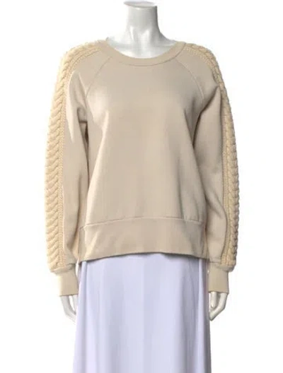Pre-owned Burberry Crew Neck Long Sleeve Sweatshirt In Neutral
