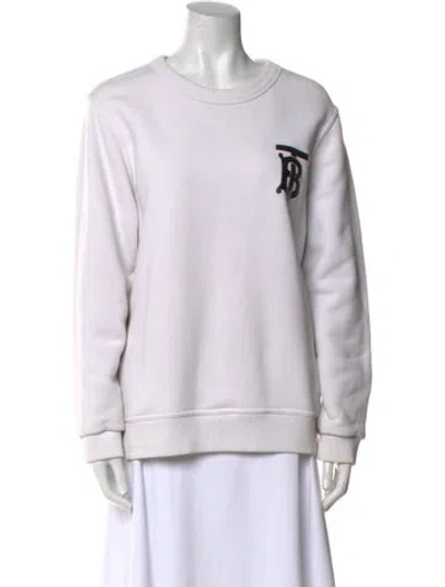 Pre-owned Burberry Crew Neck Long Sleeve Sweatshirt In Neutral