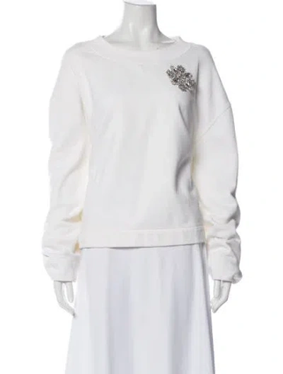 Pre-owned Burberry Crew Neck Long Sleeve Sweatshirt In Neutral