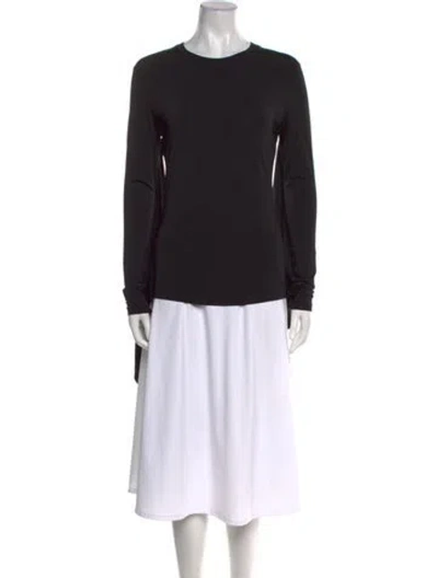 Pre-owned Burberry Crew Neck Long Sleeve Sweatshirt W/ Tags In Black