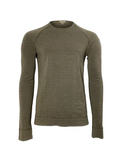 Pre-owned Burberry Crew-neck Long-sleeve T-shirt In Green