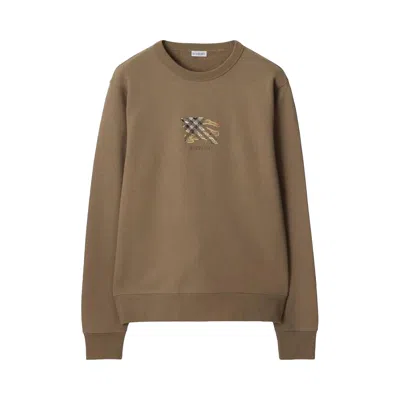 Pre-owned Burberry Crew Neck Long Sleeves Shirt 'clay Brown' | Men's Size Xl