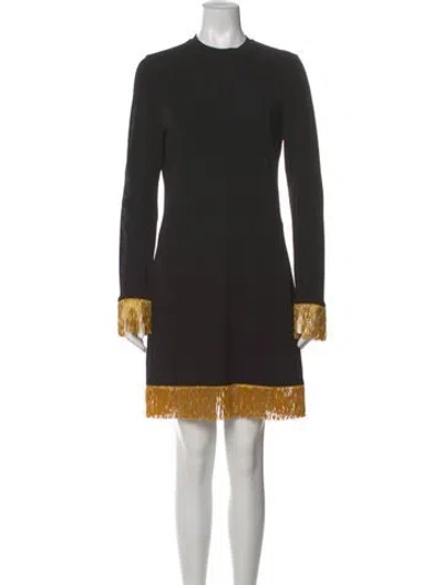 Pre-owned Burberry Crew Neck Mini Dress In Multi