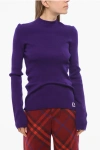 Burberry Equestrian Knight Logo Wool Blend Sweater