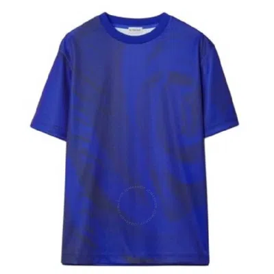 Burberry Crew Neck Rose Print T-shirt In Knight
