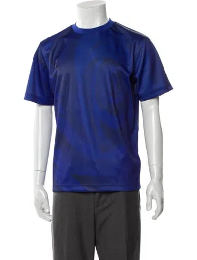 Pre-owned Burberry Crew Neck Short Sleeve Top W/ Tags In Blue