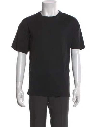 Pre-owned Burberry Crew Neck Short Sleeve T-shirt In Black