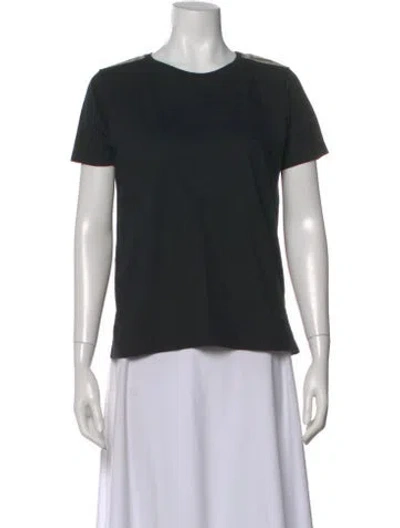 Pre-owned Burberry Crew Neck Short Sleeve T-shirt In Black