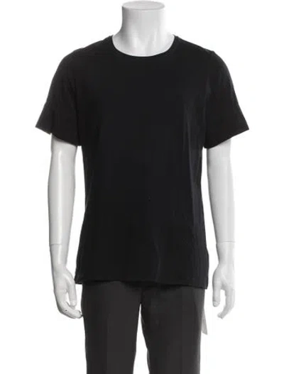 Pre-owned Burberry Crew Neck Short Sleeve T-shirt In Black