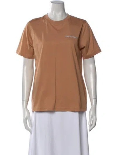 Pre-owned Burberry Crew Neck Short Sleeve T-shirt In Neutral