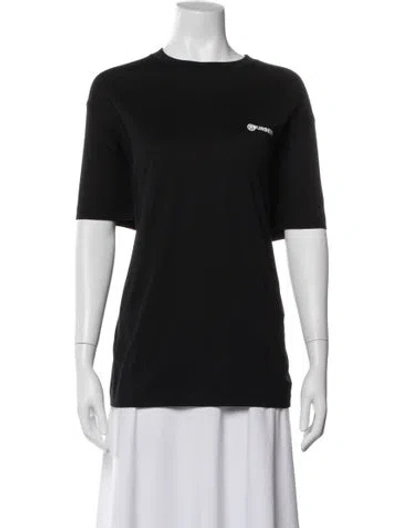 Pre-owned Burberry Crew Neck Short Sleeve T-shirt W/ Tags In Black