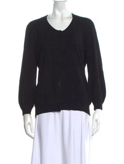 Pre-owned Burberry Crew Neck Sweater In Black