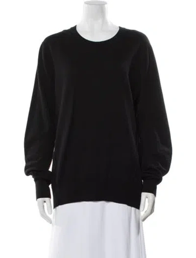 Pre-owned Burberry Crew Neck Sweater In Black