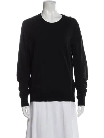 Pre-owned Burberry Crew Neck Sweater In Black