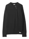 Burberry Versatile Ribbed Cashmere Sweater In Black