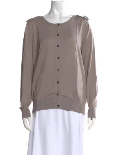 Pre-owned Burberry Crew Neck Sweater In Gray