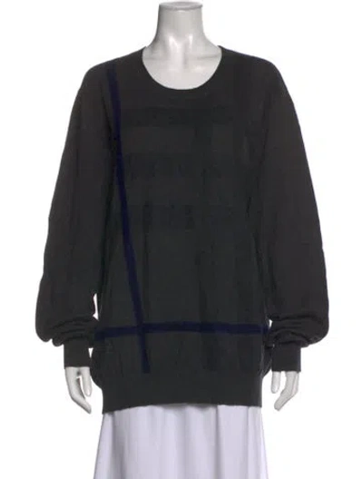 Pre-owned Burberry Crew Neck Sweater In Grey