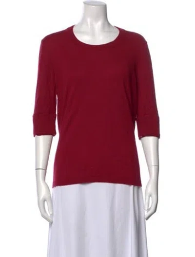 Pre-owned Burberry Crew Neck Sweater In Pink