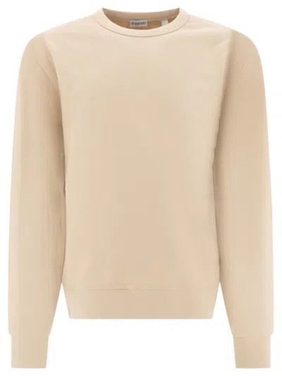 BURBERRY BURBERRY CREW NECK SWEATSHIRT WITH CHECK DETAIL