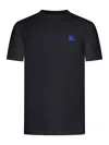 Burberry Black Cotton Clothing T-shirts And Polos In Black