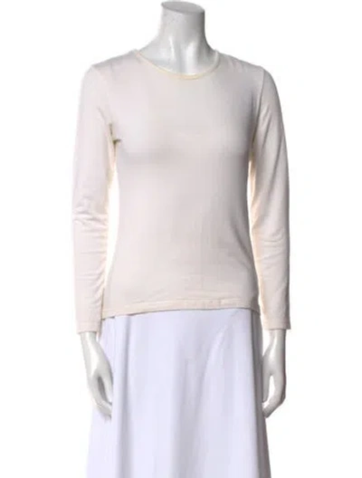 Pre-owned Burberry Crew Neck Three-quarter Sleeve Sweatshirt In Neutral