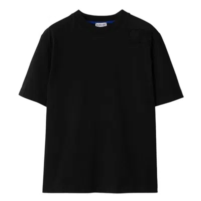 Burberry Crew-neck Cotton Jersey T-shirt In Black