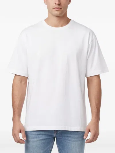 Pre-owned Burberry Crew-neck Cotton T-shirt In White