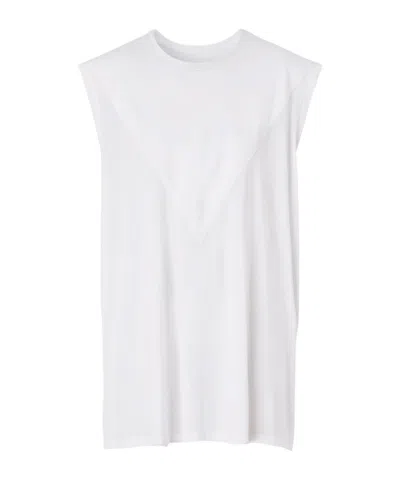Burberry Crewneck Short-sleeved T-shirt In White