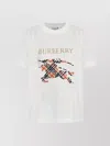 Burberry Equestrian Knight Design Cross Stitch Embroidered T-shirt