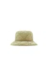 Burberry Crinkled Quilted Bucket Hat In Nude