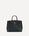 Burberry Croc-effect Leather Handbag With Gold Hardware