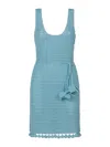 Burberry Abito In Crochet Azzurro Donna In B6004