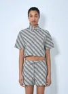 Burberry Women's Checked Cotton Shirt In Beige