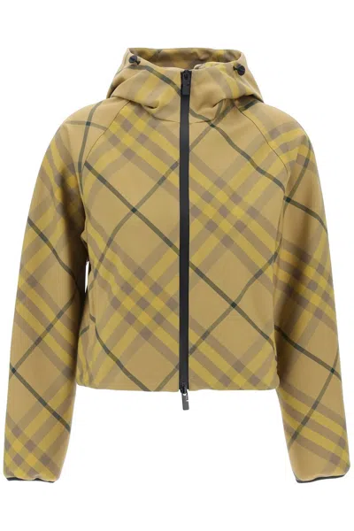 BURBERRY "CROPPED BURBERRY CHECK JACKET"
