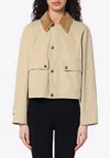 Burberry Cropped Buttoned Jacket